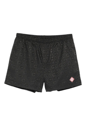 Casablanca monogram-pattern swim shorts - Black