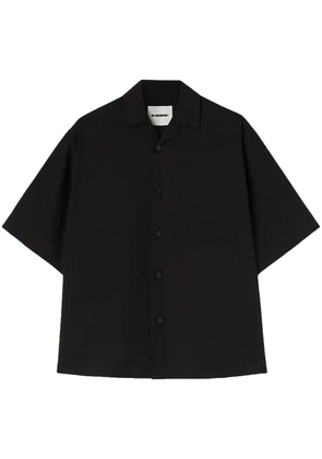 Jil Sander short-sleeve cotton shirt - Black
