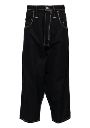 Junya Watanabe MAN pinstripe wool trousers - Blue
