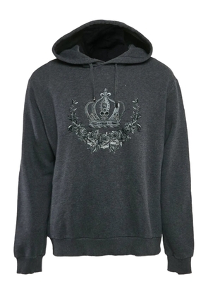 Dolce & Gabbana Pre-Owned crest-motif hoodie - Grey