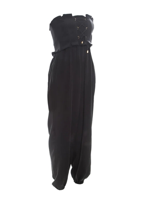 Temperley London pre-owned lace-up jumpsuit - Black