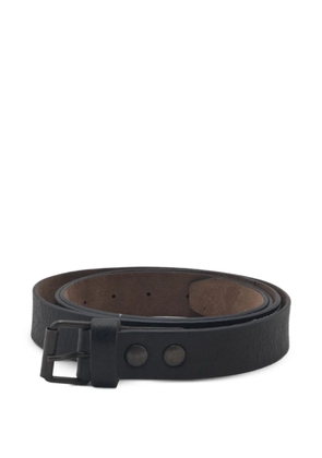 IBRIGU topstitched leather belt - Black