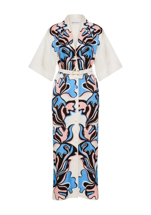 Rebecca Vallance Barbados Breeze buttoned midi dress - White