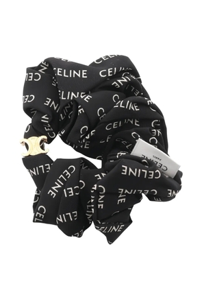 Celine Pre-Owned 20s logo-print scrunchie - Black