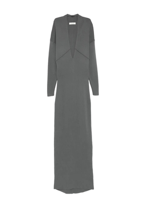 ENTIRE STUDIOS Rallel V-neck long-sleeve maxi dress - Grey
