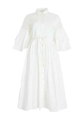 Rosie Assoulin Fiesta shirt midi dress - White