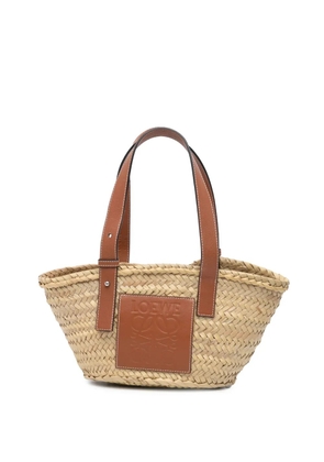 Loewe Pre-Owned 2019 Small Raffia Basket tote bag - Brown