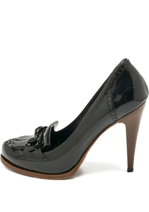 Gucci Pre-Owned horsebit-detail leather pumps - Black