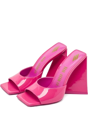 The Attico 110mm Devon patent-leather sandals - Pink