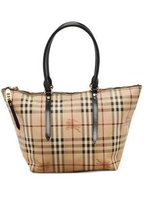 Burberry Pre-Owned Salisbury check tote bag - Neutrals