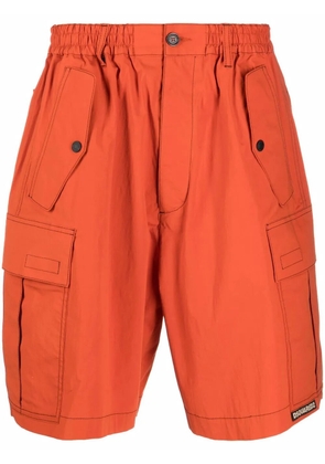 DSQUARED2 contrast-stitching cargo trousers - Orange