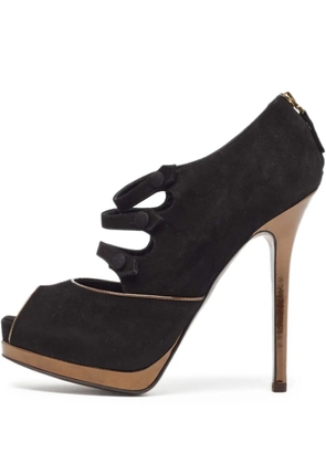 Fendi Pre-Owned 110mm suede pumps - Black