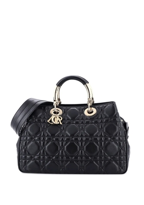 Christian Dior Pre-Owned Lady 95.22 Bag Cannage Embossed Leather Large tote bag - Black