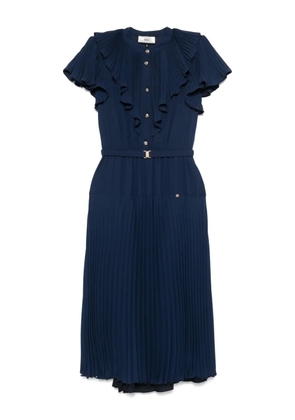 NISSA pleated midi dress - Blue