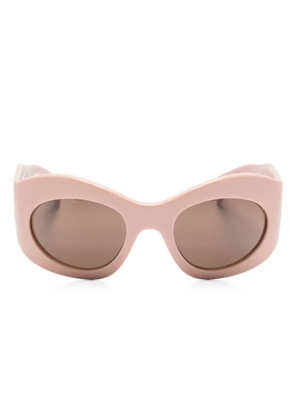 Gucci Eyewear tinted-lenses oval-frame sunglasses - Pink