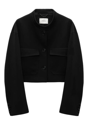 Dorothee Schumacher pocketed cropped jacket - Black
