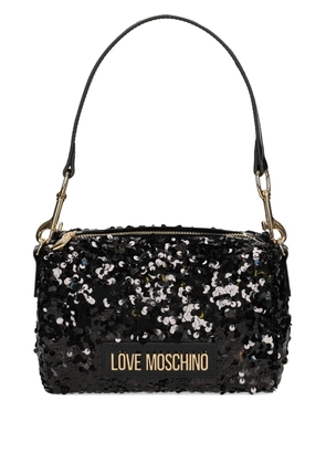 Love Moschino sequin satchel - Black