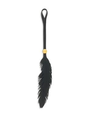 Marni feather leather charm - Black