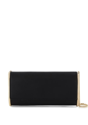 Aquazzura metallic-plaque chain shoulder bag - Black