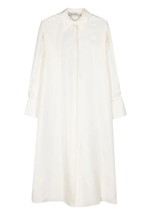 Róhe open-back silk midi dress - Neutrals
