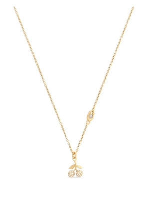 Coach cherry-pendant necklace - Gold
