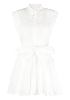 Philosophy Di Lorenzo Serafini button-up cotton minidress - White