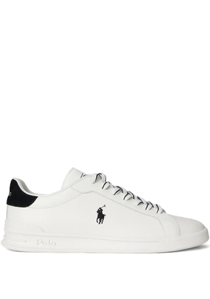 Polo Ralph Lauren leather logo sneakers - White