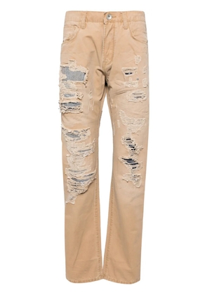 Private Stock The Louis cotton straight trousers - Brown
