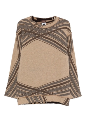 Gianfranco Ferré Pre-Owned 1990s striped sweater - Brown