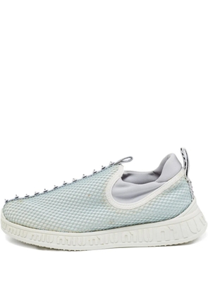 Miu Miu Pre-Owned crystal-embellished sneakers - Blue