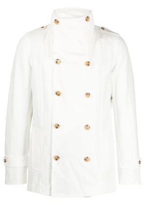 Private Stock The Claude stand-up collar jacket - White
