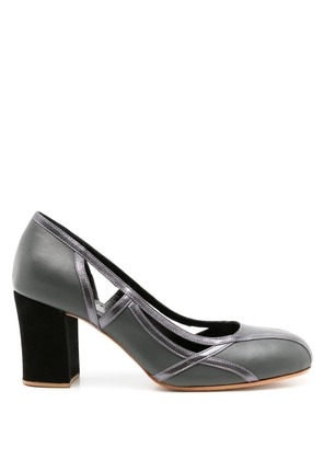 Sarah Chofakian Jubilee 55mm cut-out pumps - Grey