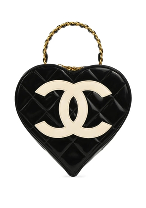CHANEL Pre-Owned 1995 heart Vanity handbag - Black
