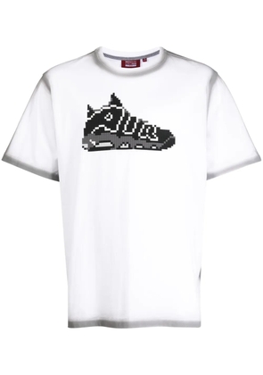 Mostly Heard Rarely Seen 8-Bit Black Out Air cotton T-shirt - Grey