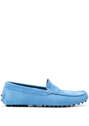 Scarosso Michael suede penny loafers - Blue