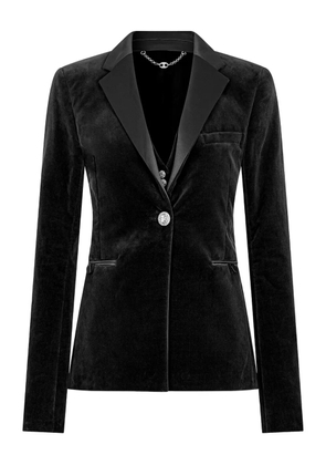 Rabanne jewel-button blazer - Black