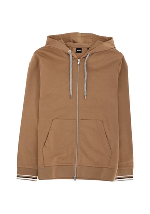 BOSS zip-up hoodie - Brown