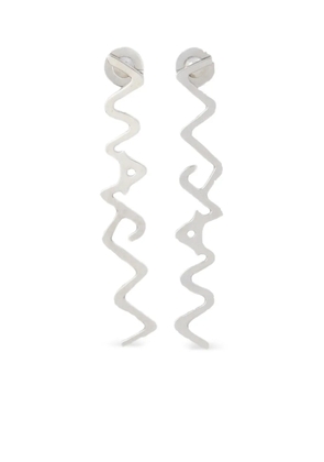 Marni logo earrings - Silver