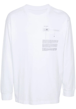 MM6 Maison Margiela numbers-motif cotton T-shirt - White