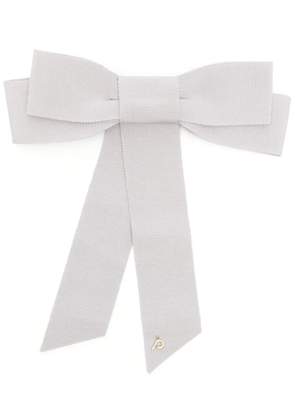 Parlor bow-detail hair clip - Grey