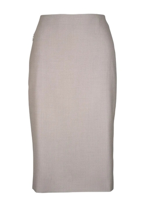 Akris checked midi skirt - Neutrals