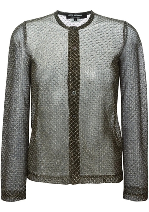 Junya Watanabe metallic sheen cardigan - Black