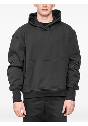 Joe Chia Moth zip-detail hoodie - Black