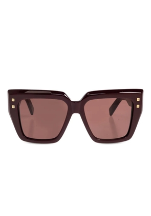 Balmain Eyewear square-frame sunglasses - Brown