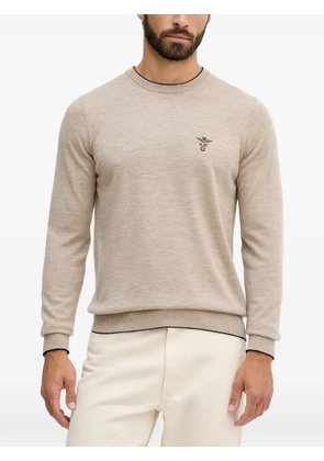 Aeronautica Militare embroidered sweater - Neutrals