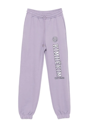 Kimhekim logo-appliqué track pants - Purple