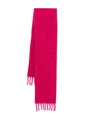 Ruslan Baginskiy logo-appliqué scarf - Pink