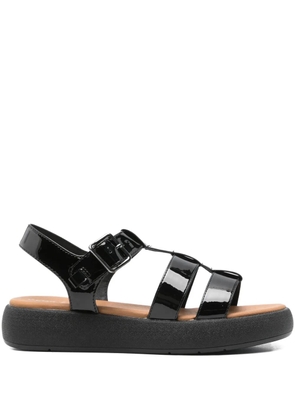Geox 40mm D Camalei buckle-fastening platform sandals - Black