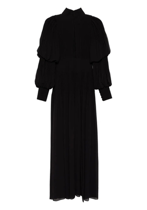 Saiid Kobeisy pleated midi dress - Black