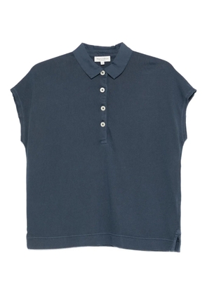 Marc O'Polo short-sleeved button top - Blue